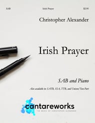 Irish Prayer SAB choral sheet music cover Thumbnail
